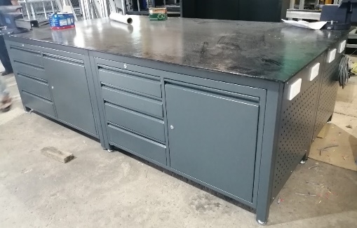 Bàn thao tác công nghiệp size lớn loại không kèm giá treo đồ - ban thao tac cong nghiep size lon loai khong kem gia treo do