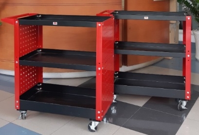 Xe đồ nghề cơ khí 3 tầng có vách ngăn - xe do nghe co khi 3 tang co vach ngan