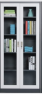 Tủ văn phòng loại cao 1800mm 2 cửa kiếng
